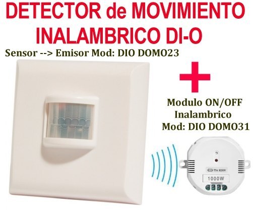 Interruptor Detector de Movimiento inalambrico + (rele ON OFF Sensor Inalambrico